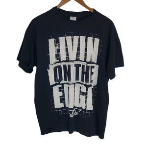 Aerosmith Living On The Edge Black Tee Shirt SZ L